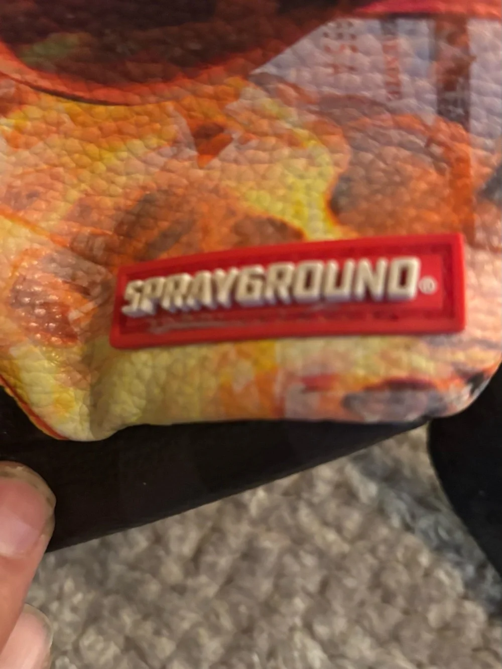 Authentic Sprayground Fire Money Shark Backpack Limited Edition EUC Rare